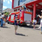 Sekolah TK International dengan mengunjungi kantor pemadam kebakaran. | Foto: Media Asuransi/Arief Wahyudi