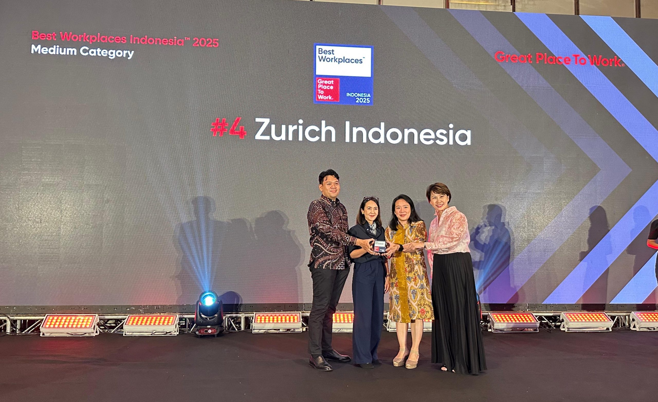 Zurich Indonesia Dapat Pengakuan sebagai Best Workplace