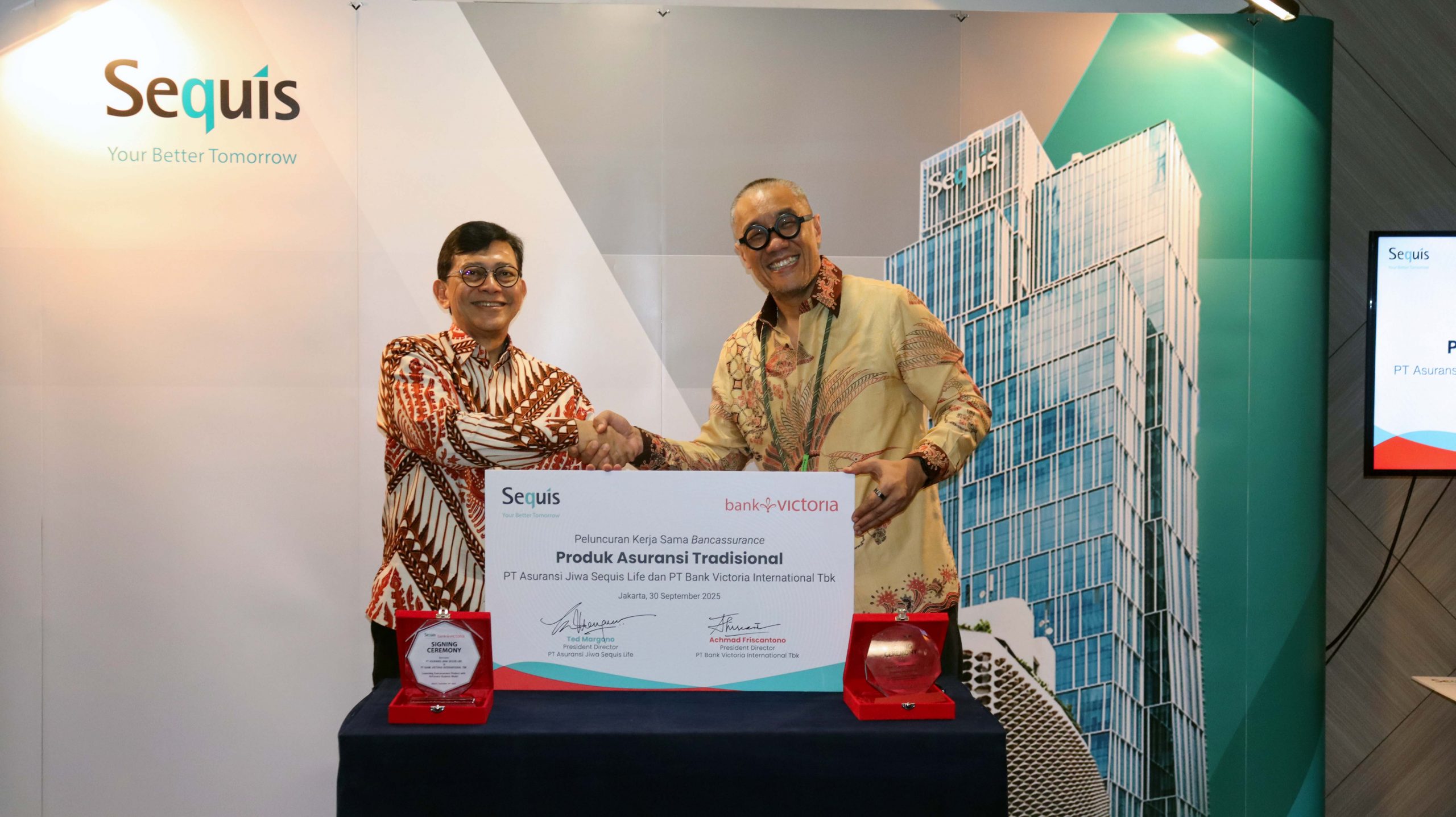 Sequis Life dan Bank Victoria Jalin Kerja Sama Bancassurance, Pasarkan 3 Produk Asuransi