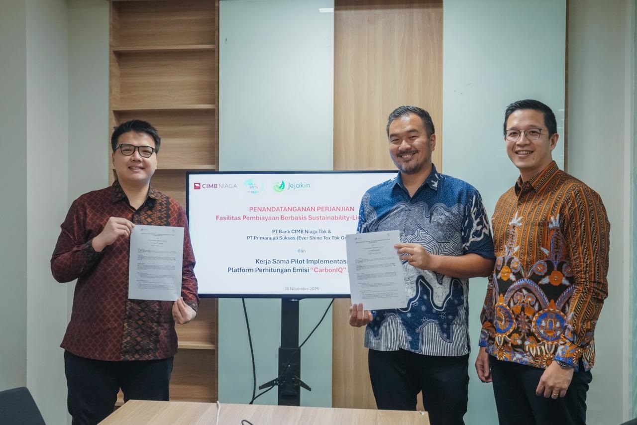 CIMB Niaga dan Anak Usaha Ever Shine Tex (ESTI) Jalin Sinergi Sustainability-Linked Loan Rp117 Miliar