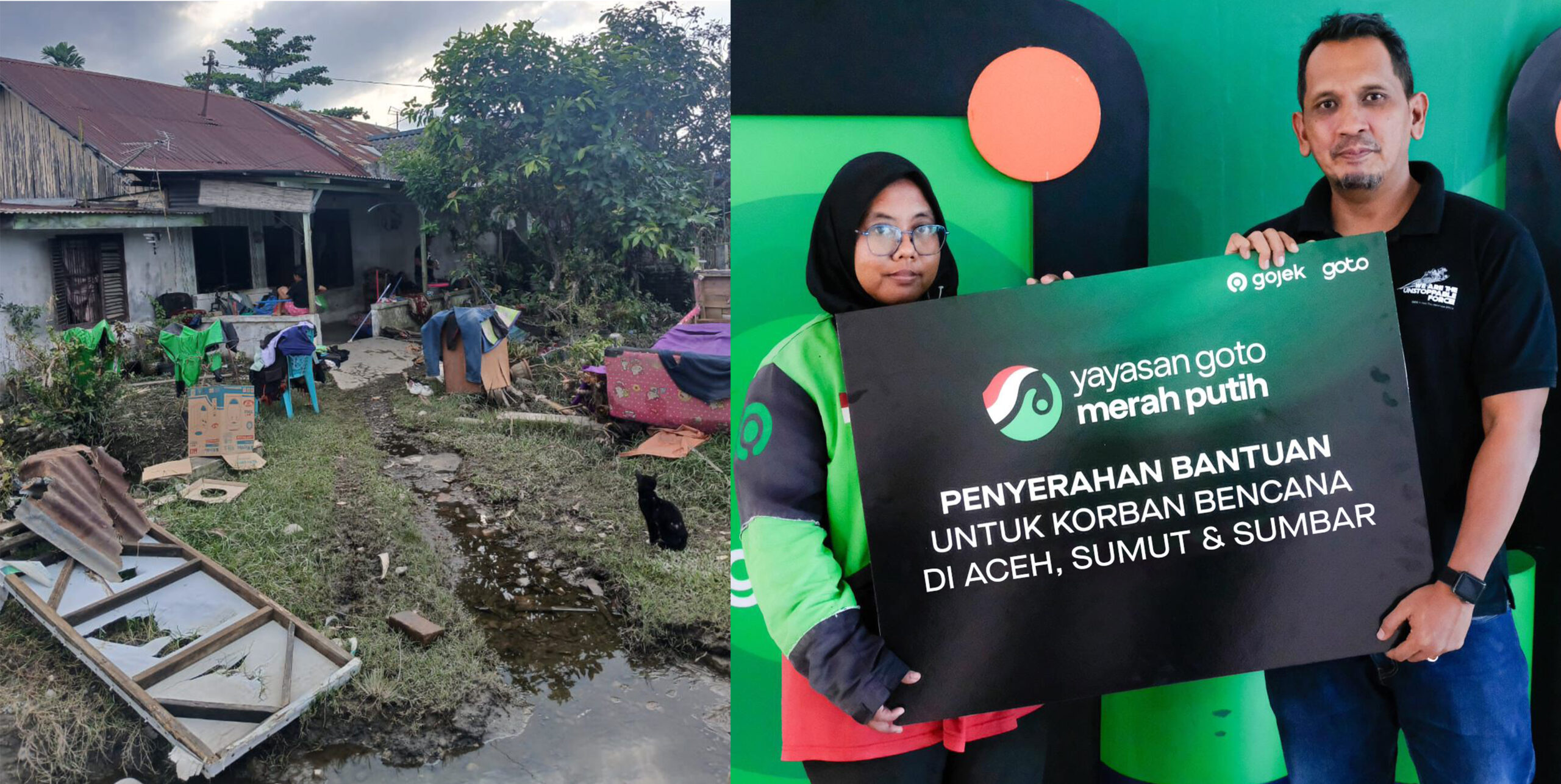 GoTo Salurkan Bantuan Tanggap Banjir untuk Ribuan Mitra Pengemudi Gojek di Sumatra