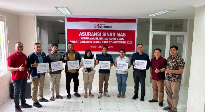 Asuransi Sinar Mas Bayarkan Klaim Kendaraan Terdampak Banjir Sumatera Utara