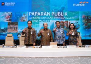 Bank Mandiri (BMRI) Catat Kredit Melesat 13,4% Jadi Rp1.895 Triliun di 2025
