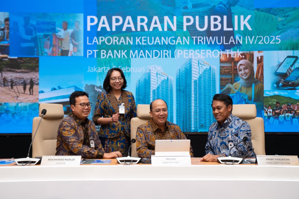 Bank Mandiri (BMRI) Bukukan Laba Rp56,3 Triliun di 2025