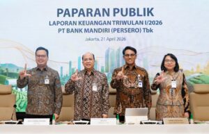 Bank Mandiri (BMRI) Cetak Laba Bersih Rp15,4 Triliun di Kuartal I/2026