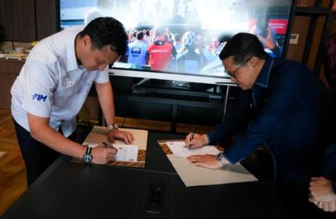 ITDC dan IMI Tandatangani Kerja Sama Pembelian 8000 Tiket Pertamina Grand Prix Of Indonesia