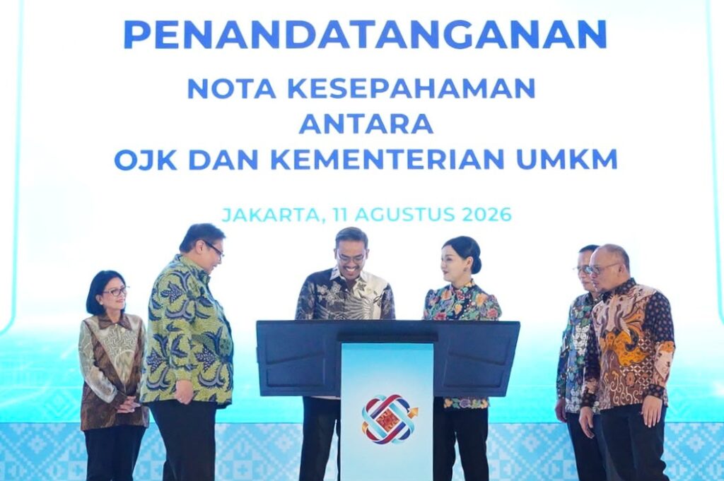 OJK dan Kementerian UMKM Bersinergi Dukung Pembiayaan Ekosistem UMKM