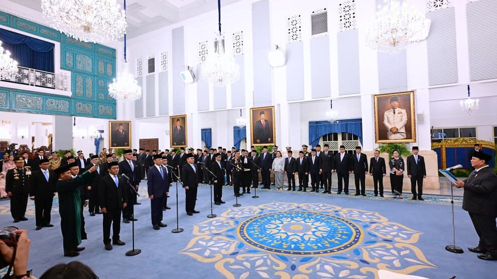 Reshuffle Kabinet, Berikut Daftar Lengkap Pejabat yang Dilantik Presiden Prabowo