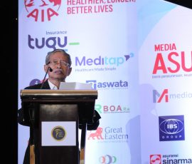 Direktur Utama Media Asuransi dan Pimpinan Lembaga Riset Media Asuransi (LRMA) Mucharor Djalil. | Foto: Arief Wahyudi