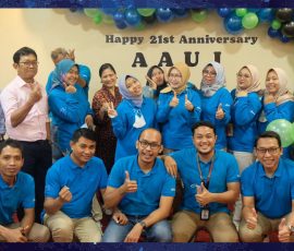 Asosiasi Asuransi Umum Indonesia (AAUI) memperingati hari ulang tahun yang ke-21. | Foto: Doc